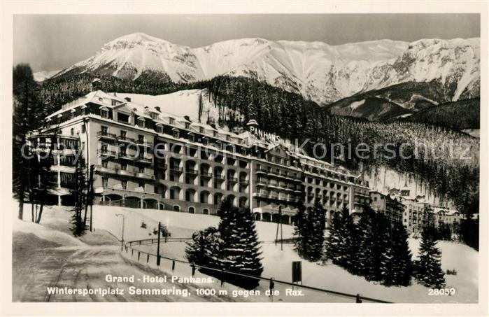 Semmering Niederoesterreich Grand Hotel Panhans