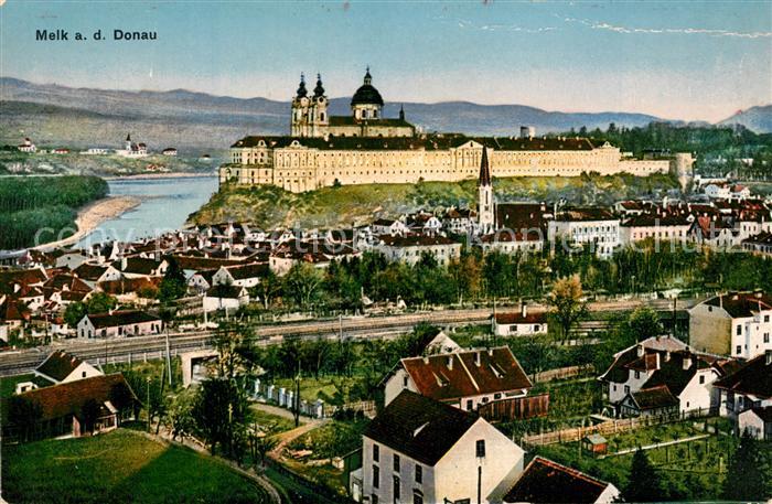 Melk Donau Schloss Stadtpanorama