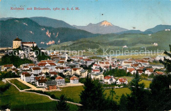 Kufstein Tirol Panorama Bruenstein