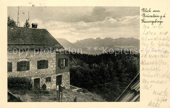Kaisergebirge Bruennsteinhaus