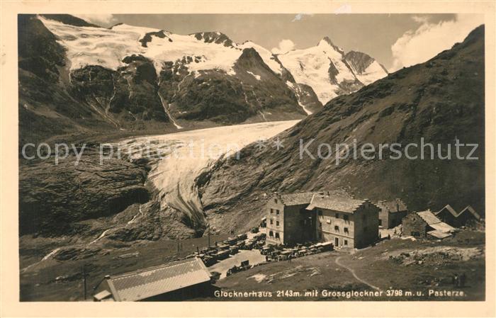 Glocknerhaus mit Grossglockner und Pasterze