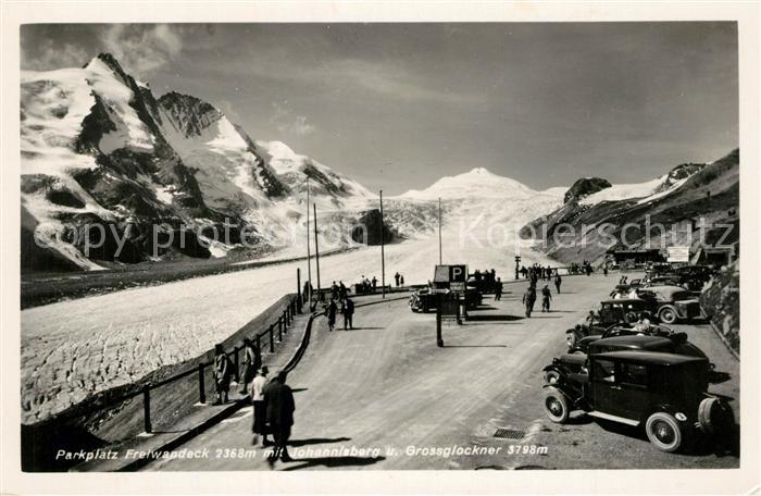 Freiwandeck Grossglockner Parkplatz Johannisberg und Grossglockner
