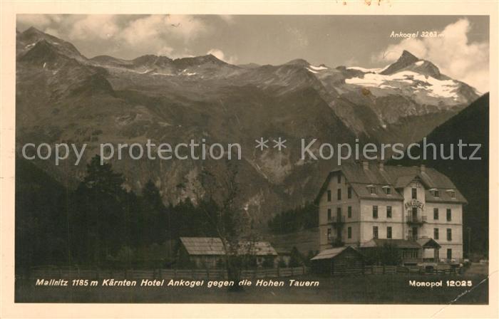 Mallnitz Kaernten Hotel Ankogel gegen die Hohen Tauern