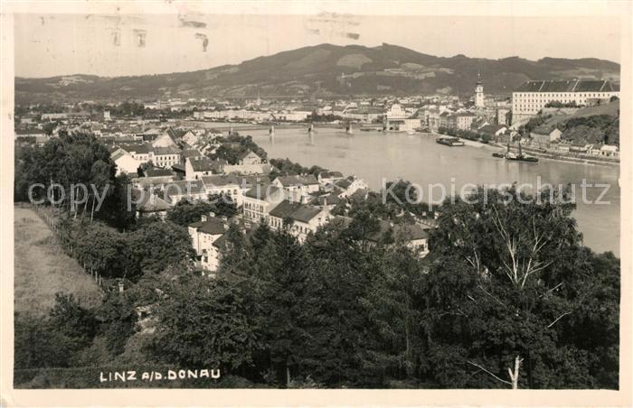 Linz Donau Fliegeraufnahme Donaupartie
