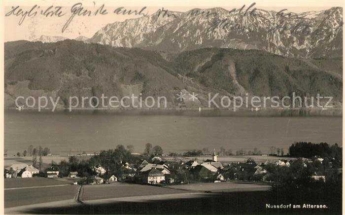 Nussdorf Attersee Fliegeraufnahme