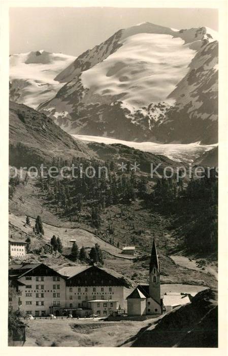 Obergurgl Soelden Tirol Gletscherdorf mit Schafkogl
