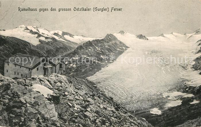 Ramolhaus gegen den grossen Oetzthaler Ferner