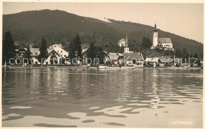 Attersee Haeuser am See