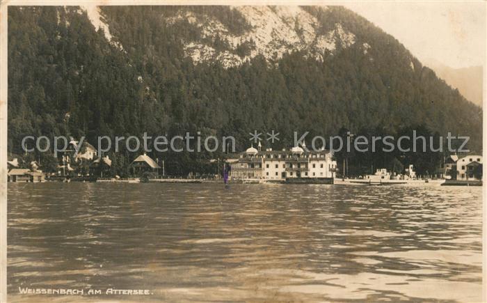 Weissenbach Attersee Haeuser am See