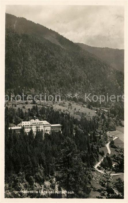 Koetschach-Mauthen Kaernten Fliegeraufnahme Lungenheilstaette Laas
