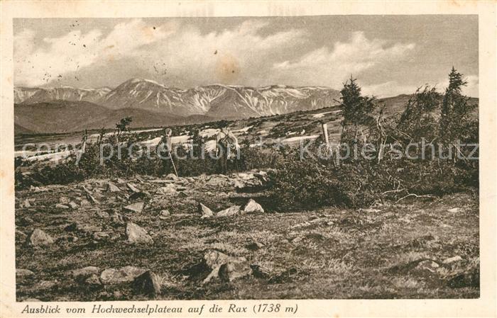 Rax Blick vom Hochwechselplateau