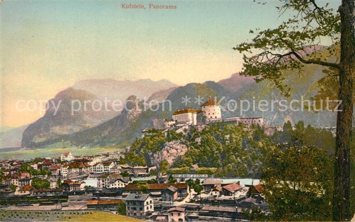 Kufstein Tirol Panorama mit Festung Alpen