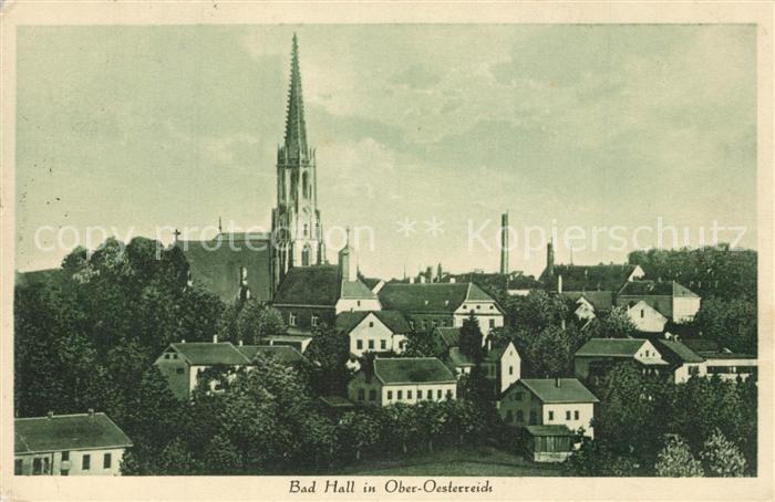 Bad Hall Oberoesterreich Ortsansicht mit Kirche