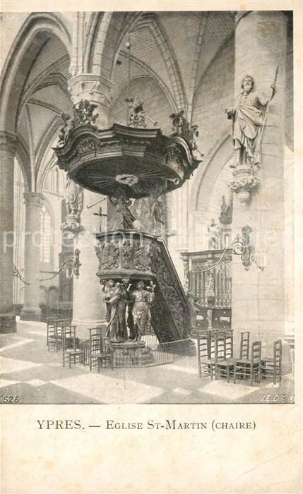 Ypern Ypres Eglise Saint Martin Chaire