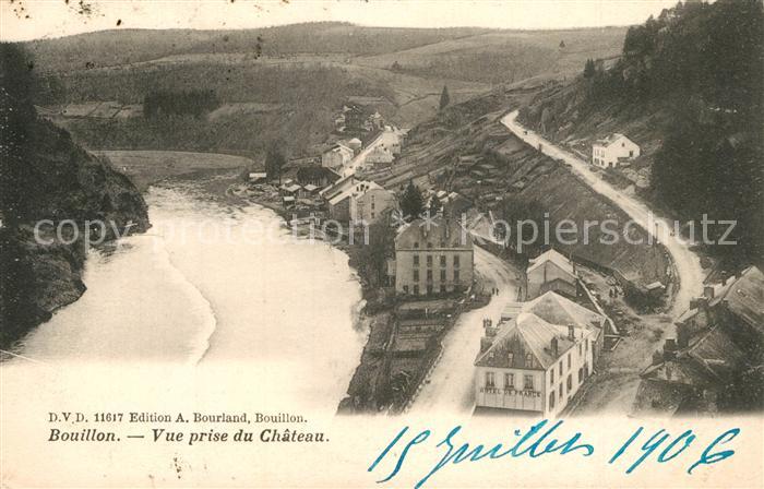 Bouillon Wallonne Fliegeraufnahme Chateau