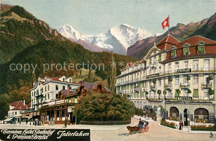 Interlaken BE Terminus Hotel Bahnhof Pension Bristol