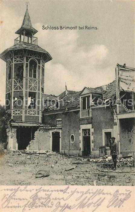 Reims Champagne Ardenne Schloss Brimont Zerstörung