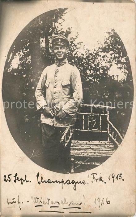 LEIPZIG Sachsen Soldat in der Champagne