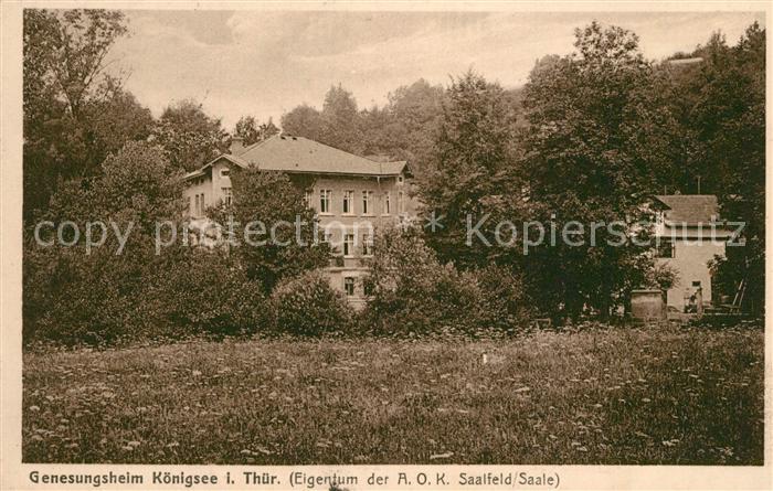 Koenigsee Thueringen Genesungsheim