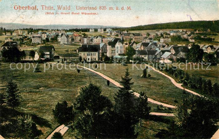 Oberhof Thueringen Unterland Panorama