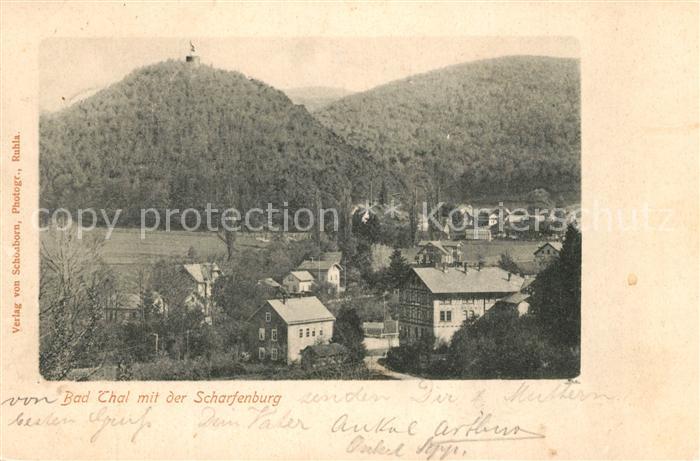Bad Thal Ruhla Scharfenburg Panorama