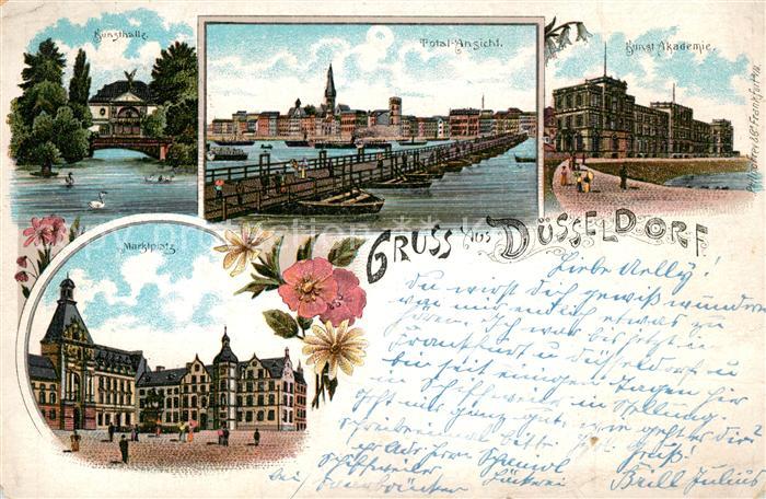 DuessELDORF  CITY Kunsthalle Hafen Kunstakademie Marktplatz