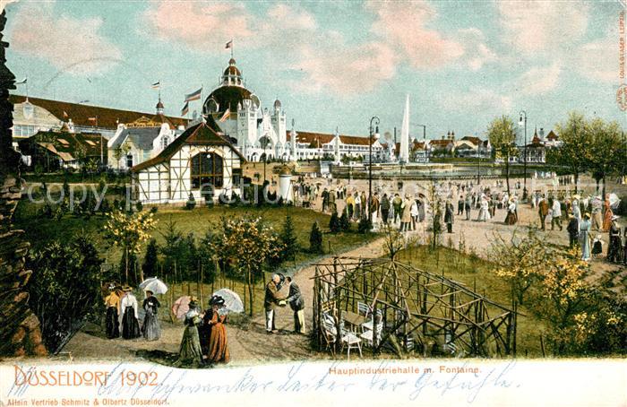 DuessELDORF  CITY Hauptindustriehalle Fontaene