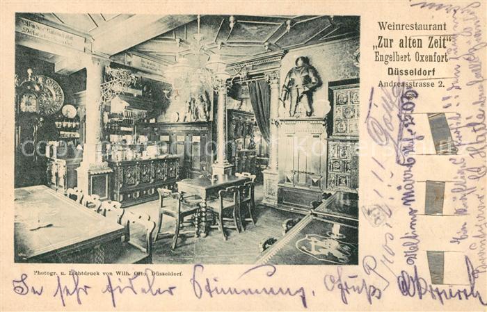 DuessELDORF  CITY Weinrestaurant Zur alten Zeit