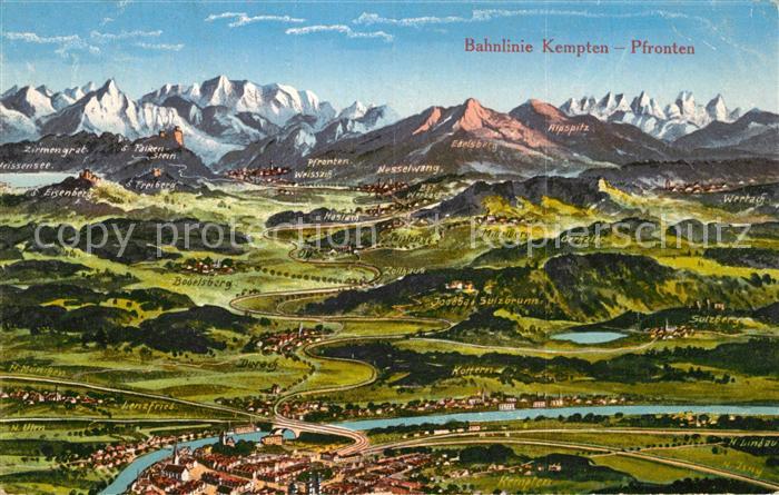 Kempten Allgaeu Bahnlinie Kempten Pfronten