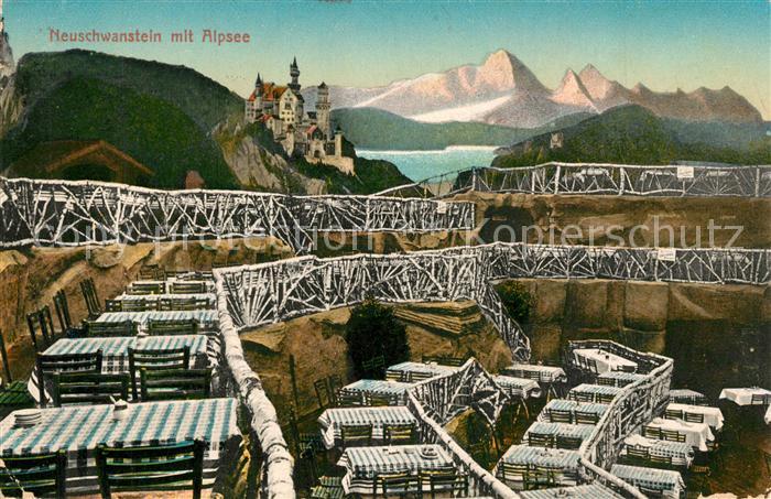 Fuessen Allgaeu Neuschwanstein Alpenrestaurant