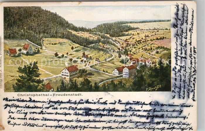 FREUDENSTADT BW Christophsthal Kuenstlerkarte