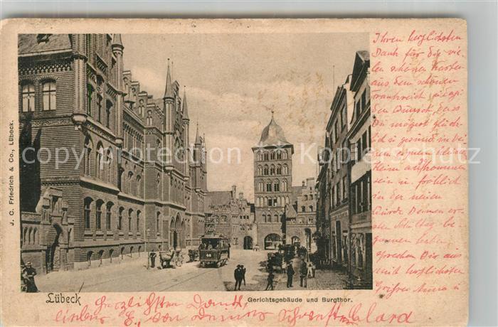 LueBECK  CITY Gerichtsgebaeude Burgtor