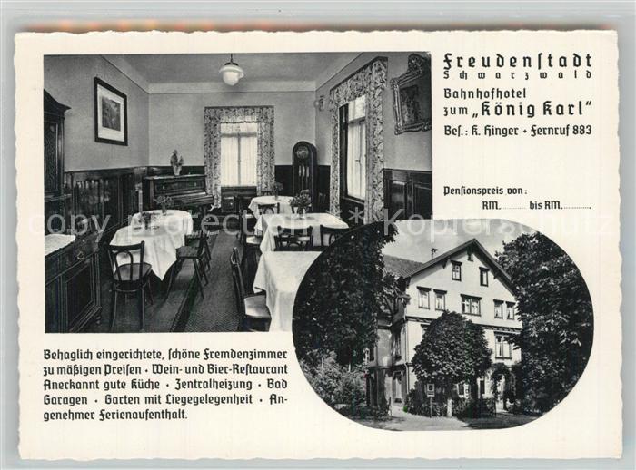 FREUDENSTADT BW Bahnhofhotel Koenig Karl