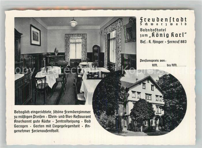 FREUDENSTADT BW Bahnhofhotel Koenig Karl