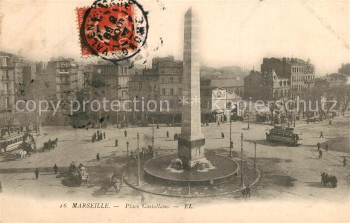 Marseille Bouches-du-Rhone Place Castellane Obélisque