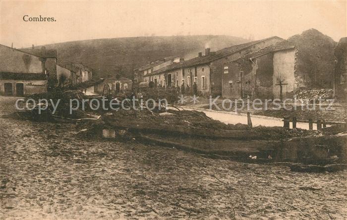 Combres Eure-et-Loir Hauptstrasse Truemmer Ruinen 1. Weltkrieg