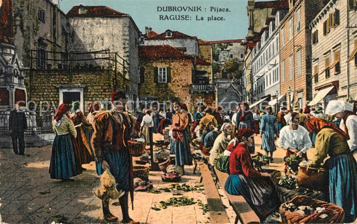 Dubrovnik Ragusa Pijaca La Place Marktplatz
