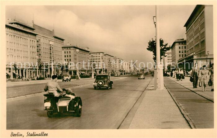 BERLIN  CITY Stalinallee Bromsilber