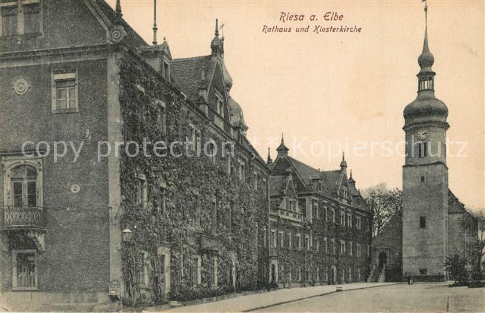 Riesa Sachsen Rathaus Klosterkirche