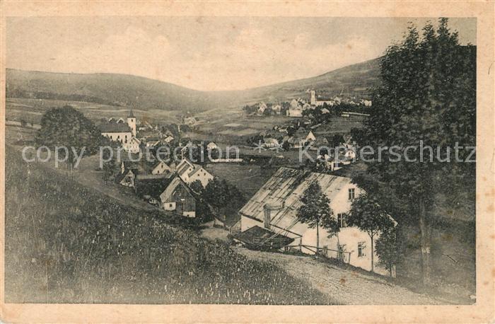Oberwiesenthal Erzgebirge Panorama Boehmisch Wiesenthal Unterwiesenthal
