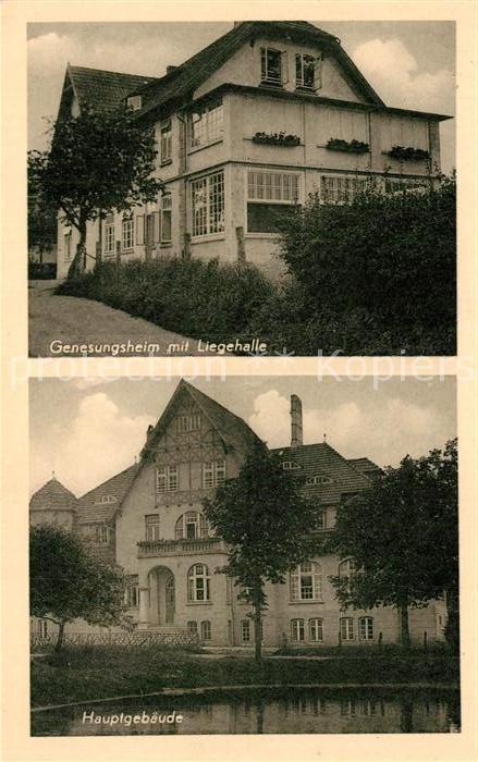Lenste Holstein Kinderheim Genesungsheim Lensterhof Liegehalle Hauptgebaeude
