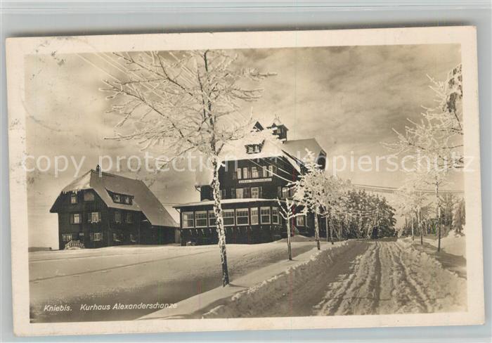 Kniebis Freudenstadt Kurhaus Alexanderschanze Winterlandschaft Schwarzwald