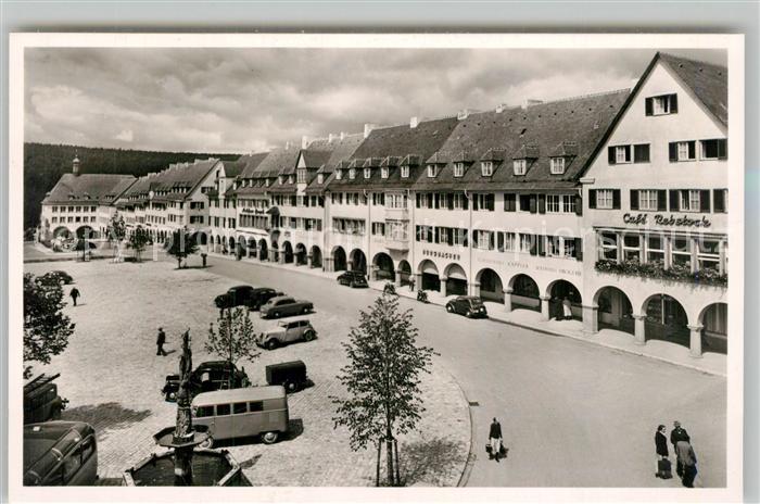 FREUDENSTADT BW Marktplatz Cafe Rebstock Kurort im Schwarzwald