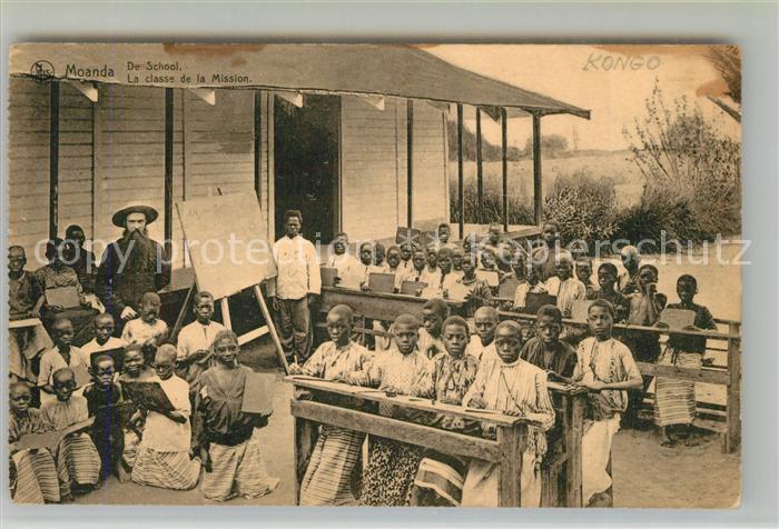 Moanda Gabun La classe de la Mission Schulklasse Missionsschule