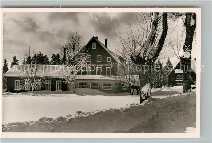 Zwieselberg Freudenstadt Gasthof zum Auerhahn mit Nebenh?usern Winterimpressione