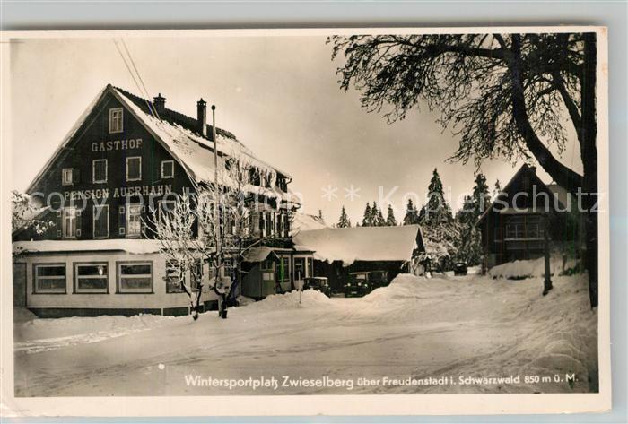Zwieselberg Freudenstadt Gasthof Pension Auerhahn mit Nebenhaeusern Winterspotpl