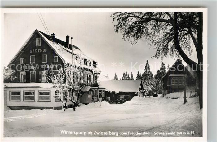 Zwieselberg Freudenstadt Gasthof Pension Auerhahn Kurort Wintersportplatz im Sch
