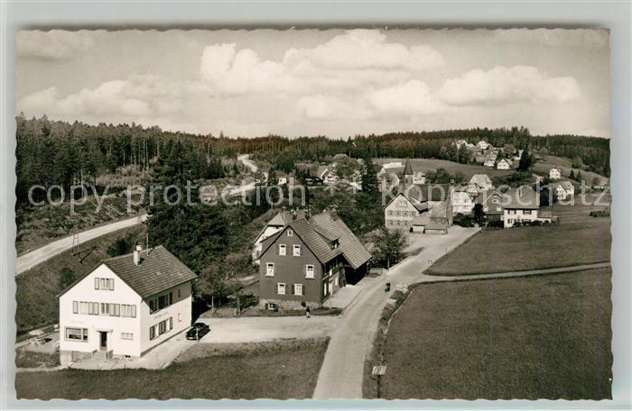 Kniebis Freudenstadt Teilansicht Kurort Wintersportplatz im Schwarzwald Fliegera