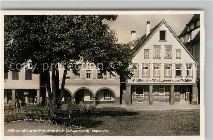 FREUDENSTADT BW Marktplatz Gasthaus Metzgerei zum Ochsen