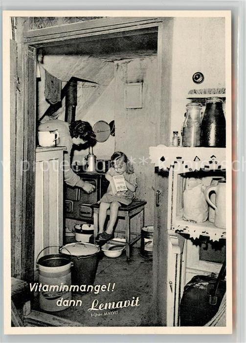 FREUDENSTADT BW In der Kueche Maltextra Werbung Lemavit frueher Malvit Lebertran